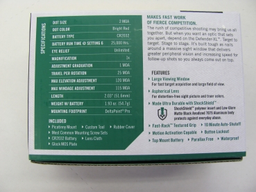 Vortex Defender XL Red Dot 2 MOA